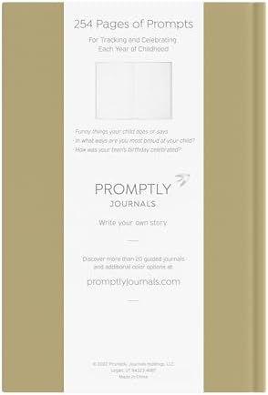 Promptly Journals, A Complete Childhood History: From Pregnancy to 18 Years Old (Sage Green, Linen) | Baby Book and Pregnancy Journal | Baby Memory Book - Image 2