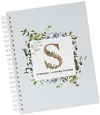 Personalized Baby Journal - Hardcover First Year Album Customized with Baby’s Name & Initial - Prompted Baby Memory Book (Leafy Initial) by Unknown