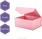 PACKHOME 6 Pink Gift Boxes 9x6.5x3.8in with Magnetic Lids - Image 3