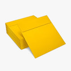 LUXPaper Square Invitation Envelopes | Peel & Press | 6 1/2" x 6 1/2" | Sunflower Yellow | 80lb. Text | 250 Qty - Image 5