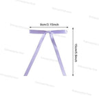 400 Pcs Purple Satin Ribbon Bows Cake Toppers - Image 5