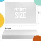 Crown Display White Tissue Paper for Gift Bags 20" X 30" 1000 Sheets - Image 2