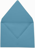 A7 Size Wedding Invite Envelopes Euro V-Flap 80lbs (5 1/4 x 7 1/4) High Quality Stationary - Packs & Colors Available - Image 3