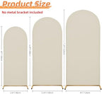 Set of 2 Wedding Arch Cover Stretchy Spandex Fabric Backdrop for Arch Stand - Image 2