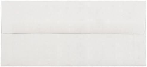 JAM PAPER #10 Business Strathmore Envelopes - 4 1/8 x 9 1/2 - Bright White Laid - 100/Pack by JAMPaper