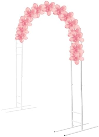 Wedding Arch Backdrop Stand Set, 7.2FT Multi-Functional Metal Arch Backdrop Stand Balloon Arch Frame for Party Wedding Ceremony Baby Shower Birthday Floral Balloon Decration, White - Image 3