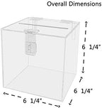 Marketing Holders 6"W Ballot Box Suggestion Top Lock Sign Great for Shows Expos Charity Organizations Countertops Monetary Donations Promotions Complaints - Image 2