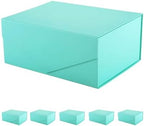 PACKHOME 6 Tiffany Blue Gift Boxes 9x6.5x3.8in with Magnetic Lids by PACKHOME