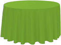 Polyester Round Tablecloth 120" Ideal for 60 inch round table (Apple Green) by KS+Linens