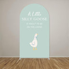 Arch Backdrop Cover for One Silly Goose Baby Shower Arch Stand Stretchy Cover First Goose Kids 1st Birthday Party Fiesta Decorations (6.6x3.3ft Cover,985) - Image 2