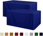 Obstal 2 Pack Table Clothes for 6 Foot Rectangle Tables, Royal Blue by Obstal