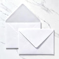 200 Pack 5x7 Envelopes, White A7 Envelopes with Gold Stickers by Unknown