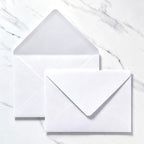 200 Pack 5x7 Envelopes, White A7 Envelopes with Gold Stickers by Unknown