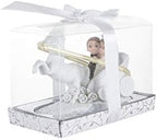 12 pcs Baby Wedding Couple on Horse Carriage Figurines, Hand Painted Poly Resin Keepsakes for Cake Toppers, Wedding Centerpieces, Party Favors, and Special Celebration Decorations by MEGA+FAVORS