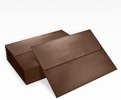 LUXPaper A7 Invitation Envelopes | Peel & Press | 5 1/4" x 7 1/4" | Bronze Metallic | 80lb. Text | 250 Qty - Image 5