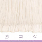 24 Pack Ivory White Table Runner 10Ft Cheesecloth Table Runner Rustic Gauze Table Runners Romantic Long Sheer Fabric Cheese Cloth Table Runners for Wedding Party Bridal Baby Shower - Image 7