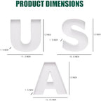 Cardboard Letter Fillable Charcuterie Board Candy Food Tray, 12.2 inch, Party Event Decoration (USA) - Image 2