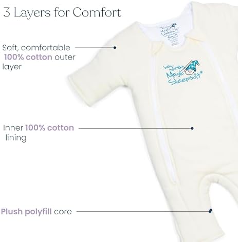 Magic Sleepsuit Baby Merlin's Cotton Baby Swaddle Transition Product - Image 6