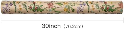 RUSPEPA 30" X 100' Wildflower Floral Wrapping Paper Large Kraft Paper Roll for Women, Jumbo Roll, Herbal Kraft Wrapping Paper for Christian Gifts, Birthdays, Weddings, Bridal Shower and Engagement - Image 7