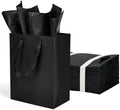 Papertide 36 Pack Black Mini Gift Bags 7×4×9 inch with Tissue Paper by Unknown