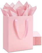 YACEYACE Pink Gift Bags 20Pack, Pink Gift Bags with Tissue Paper by YACEYACE