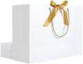 EUSOAR White Thank You Gift Bags with Handles, 12pcs 16"x6"x12" Large Gift Bags, Shopping Wedding Party Favor Paper Bags Gift Treat Bags Bulk for Wedding Baby Shower Guests Bridal by EUSOAR