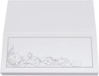 Scribble Vintage Swirl Place Cards, Silver, Set of 150, Pre-cut and Scored - Image 5