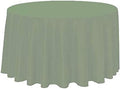Polyester Round Tablecloth 120" Ideal for 60 inch round table (Sage) by KS+Linens