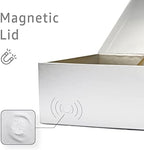 LIFELUM Silver Magnetic Gift Box for Graduation Presents, 13.8"x8.3"x4.4" - Image 3