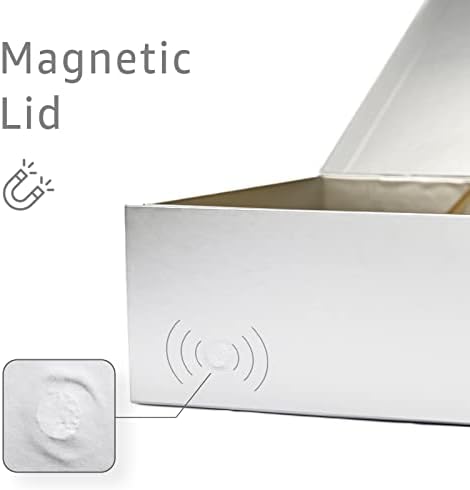 LIFELUM Silver Magnetic Gift Box for Graduation Presents, 13.8"x8.3"x4.4" - Image 3
