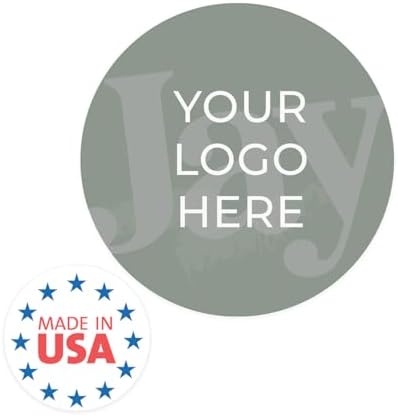 Custom Round 2" Logo Stickers / 250 Personalized Image Labels/White Gloss Circle Small Business DIY Wedding Event Photo Labels/Made in The USA - Image 6
