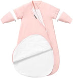 Rayon Made from Bamboo Sleep Sack 18-24 Months, Detachable Sleeves - Adjustable Warmth to Prevent Overheating, 1.0 TOG Breathable Wearable Blanket Toddler Sleeping Bag, Safe for Night Sleep by usbettas