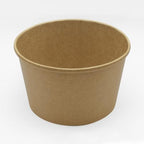 Karat [28oz - 600 ct Kraft Paper Food Container for Hot or Cold Food, Ice Cream, Noddles and Salad, 5.59" Rim (C-KDP28K) - Image 7