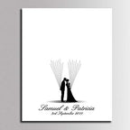 DIY Wedding Guest Book for Couple, Personalized Engagement Present Guest Signing Alternative Wedding Party Decorations-60x80cm - Image 2