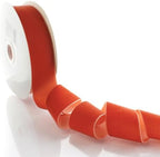 2" Velvet Ribbon Single Sided Soft Plush Luxury Craft Trim for Hair Bows Sewing Gift Wrapping Decorations Floral Arrangements and DIY Projects (Burnt Orange, 25 Yards) - Image 2