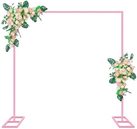 Metal Adjustable Square Arches Backdrop Heavy Duty Wedding Stand by IKULE