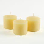 Set of 144 Richland Votive Candles Ivory Unscented and 144 Clear Glass Eastland Votive Holders - Image 3