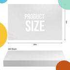 Party Solids White Tissue Paper for Gift Bags - 20" X 30" Bulk Tissue Paper White 480 Sheets - 10lb Newsprint for Packing, Birthday Gift Box Filler, Packing Supplies for Moving Supplies - Image 2