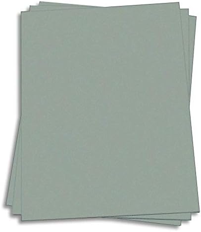 Sage Card Stock - 8 1/2 x 11 Gmund Colors Matte Finish - Thick, Heavy 111lb Cover - 25 pack by LCIPaper