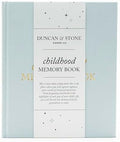Duncan & Stone Childhood Memory Book for Kids, Prompts, Sky Blue by DuncanStonePaperCo