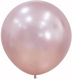 Sempertex Silk Pink Blossom Round Latex Balloon 24'' | 3 balloons by Sempertex
