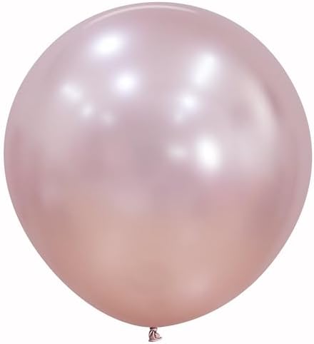 Sempertex Silk Pink Blossom Round Latex Balloon 24'' | 3 balloons by Sempertex