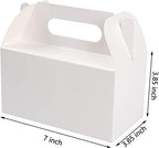 LOKQING 30PACK Party Favor Boxes Treat Boxes Gable Boxes 7x3.85x3.85 Inches and 100PACK Clear Cellophane Treat Bags Cookie bags 9x4 Inches - Image 4