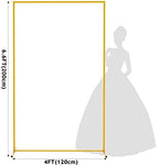 Fomcet Square Backdrop Stand Metal Gold 6.6FT x 4FT Wedding Arch Stand - Image 2