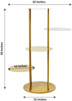 Efavormart 2 Sets of Large Metallic Gold Bird Cage Wedding Centerpiece Table Party Decor All Occasions - 9",13" Tall - Image 3