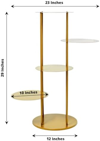 Efavormart 2 Sets of Large Metallic Gold Bird Cage Wedding Centerpiece Table Party Decor All Occasions - 9",13" Tall - Image 3
