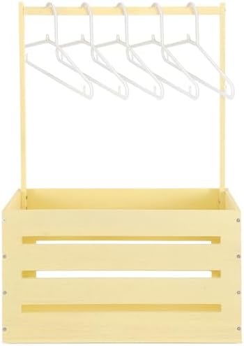 Suzile Baby Shower Crate Wooden Closet Baby Basket Gift,Creamy Yellow by Suzile