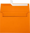 LUXPaper A8 Invitation Envelopes | Peel & Press | 5 1/2" x 8 1/8" | Mandarin Orange | 80lb. Text | 250 Qty by Envelopes.com
