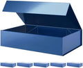 PACKHOME 6 Extra Large Blue Gift Boxes 17.5x11.3x4.3in with Magnetic Lids by PACKHOME