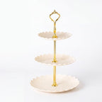 Patelai 8 Pack Plastic 3 Tier Cupcake Stand Holder, Cream White - Image 4